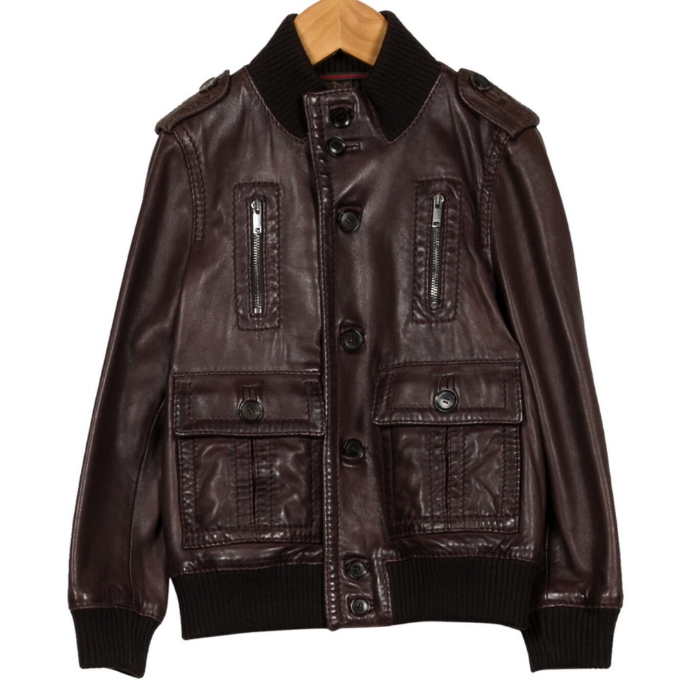Gucci Kids Leather Jacket Size 5